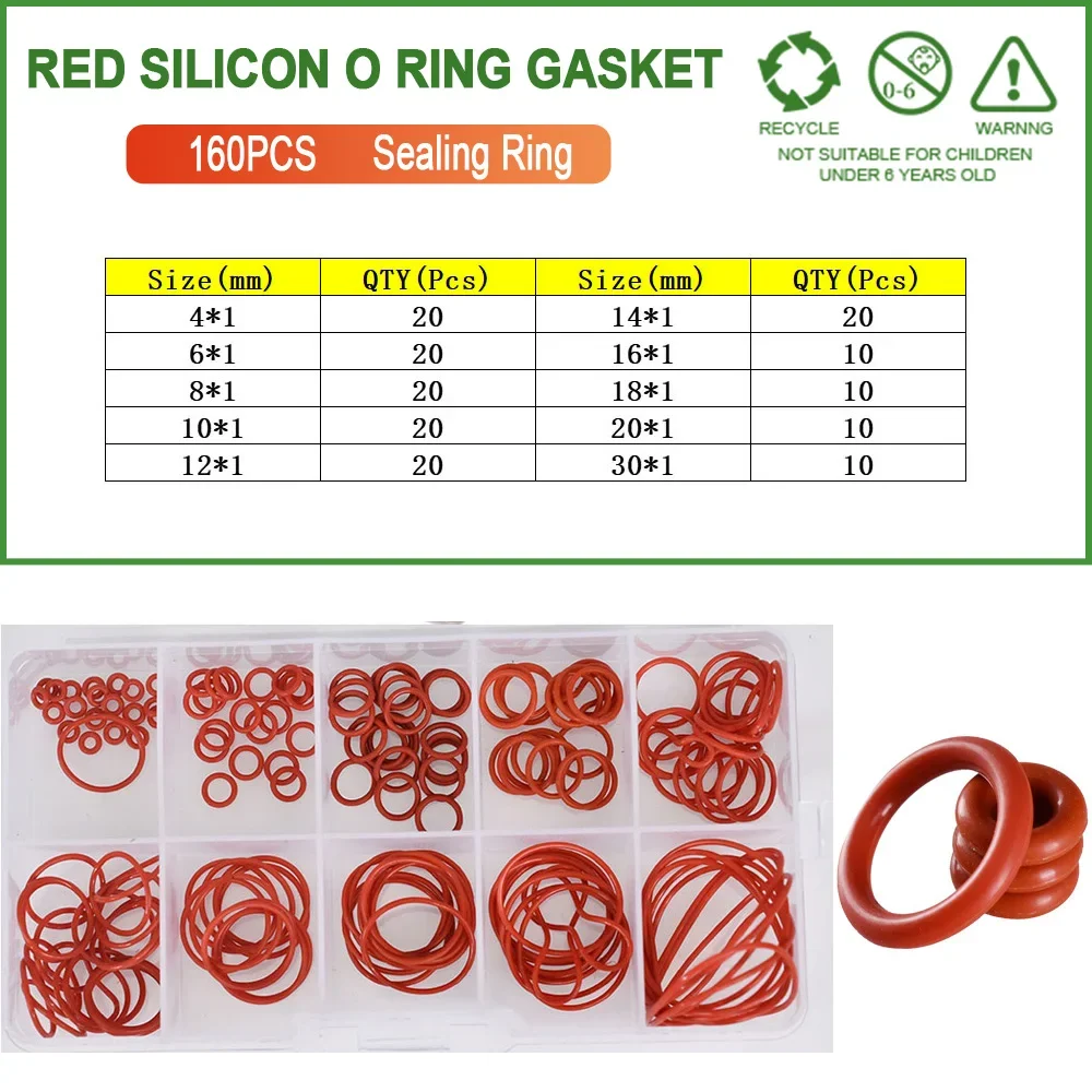 Red 160Pcs CS1.0mm