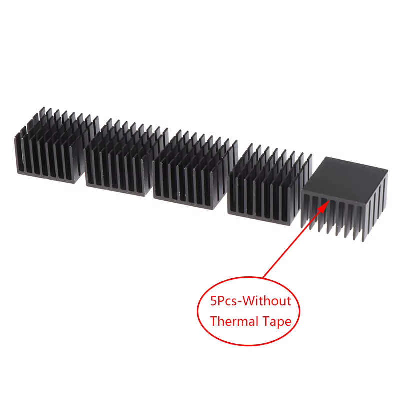 5Pcs Aluminum Heatsink Heat Sink Radiator Cooling cooler For Electronic Chip IC LED computer With Thermal Conductive Tape