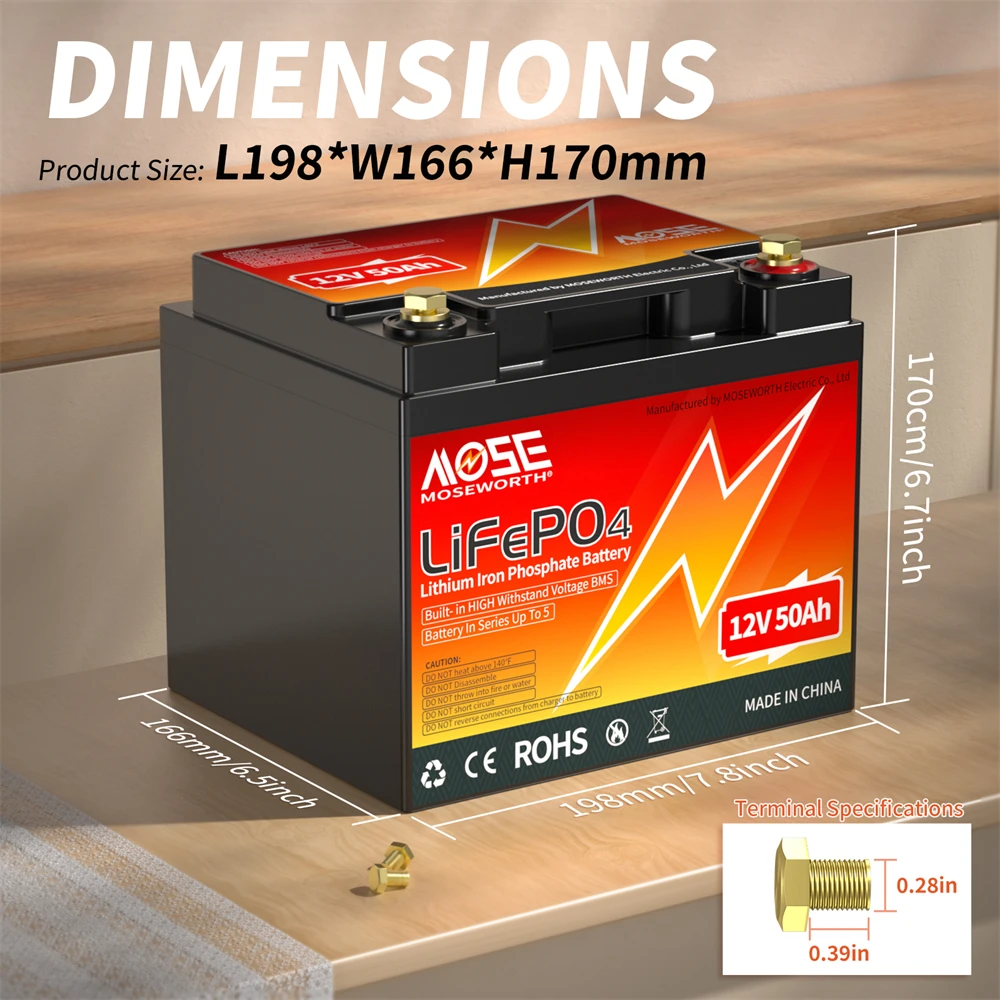 12V 50Ah