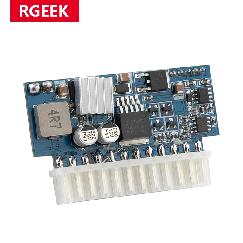 RGEEK DC ATX Peak PSU 19V 200W Pico ATX Switch Mining PSU 24pin MINI ITX DC to ATX PC Power Supply For Computer