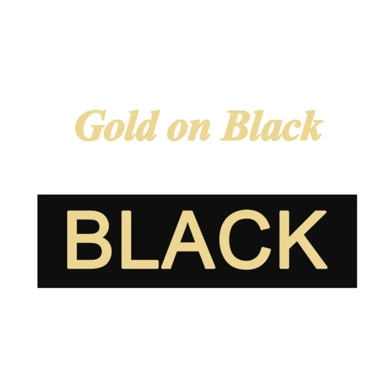 Gold on Black