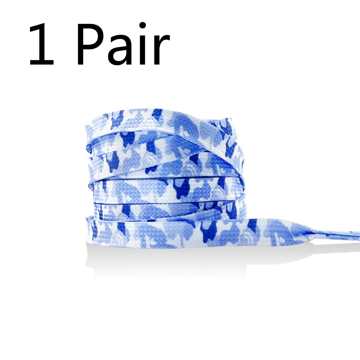 Flat Shoelaces For Sneakers Colorful Shoe Laces Camouflage Print Boot Men and Women Leisure Shoes Lace Shoestring 8 Colors