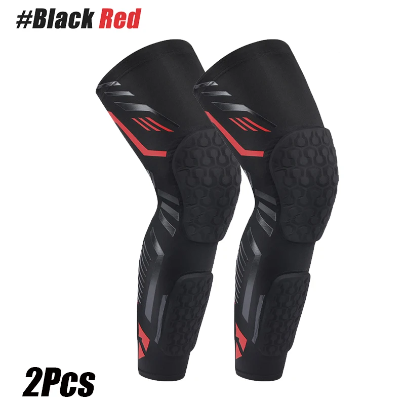 1/2PCS Knee Calf Padded Compression Leg Sleeve Thigh Sports Protective Gear Shin Brace Support for Football  Volleyball Soccer