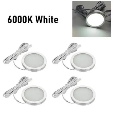 6000K-4PCS-Silver