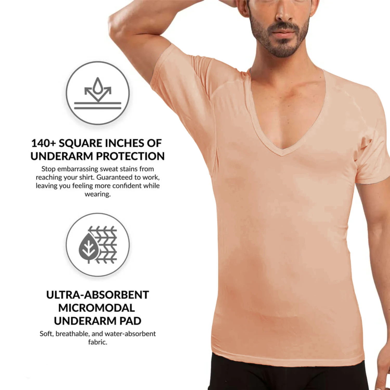 skin  V NECK SHIRT