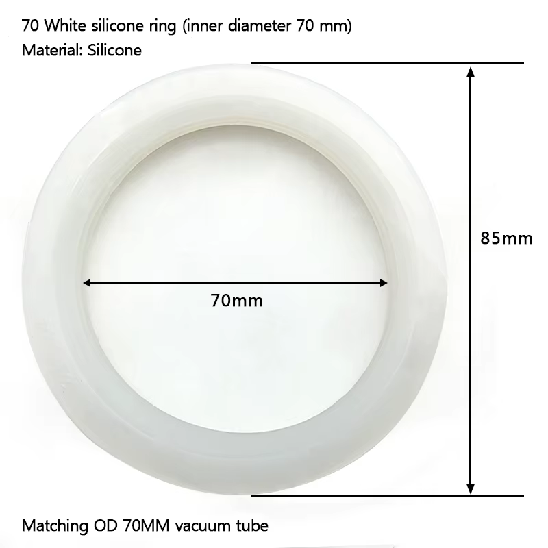 70mm Silicone White