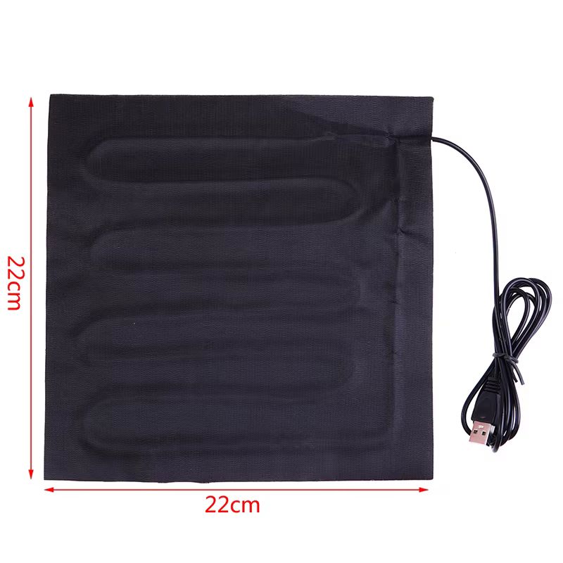 5V USB Heating Pad 22x22cm Pet Electric Heater Pad Winter Warm Carpet Carbon Fiber Heating Pad Hand Warmer Pet Heating Pad