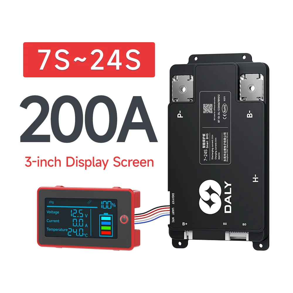 7S-24S 200A BMS LCD