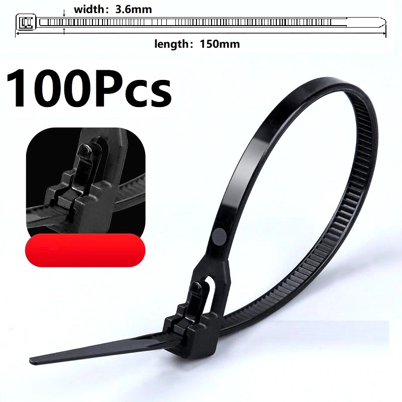 100pcs black