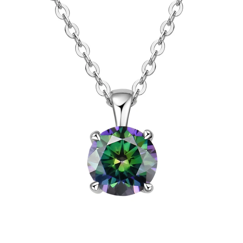 silver rainbow green