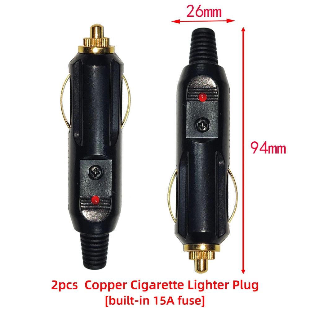 2PCS 15A Copper Plug