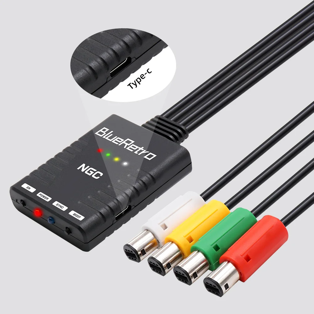 BlueRetro For Nintendo GameCube Console Wireless Game Controllers Adapter To PS3 PS4 PS5 8bitdo Switch Pro wii Controllers