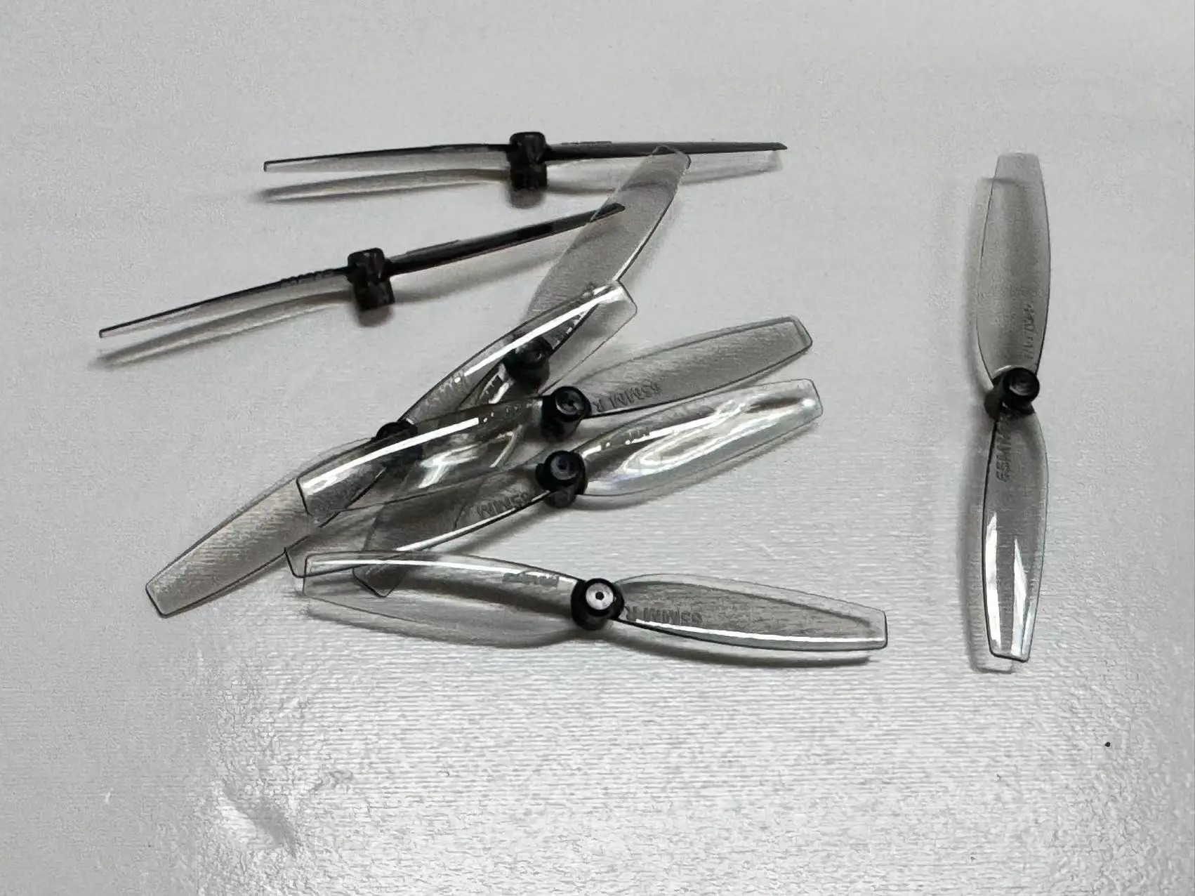 4Pairs Gemfan 65mmS 65mm 2-Blade PC Propeller 1mm 1.5mm for RC FPV Racing Freestyle 2.5inch Cinewhoop Toothpick Drones DIY Parts