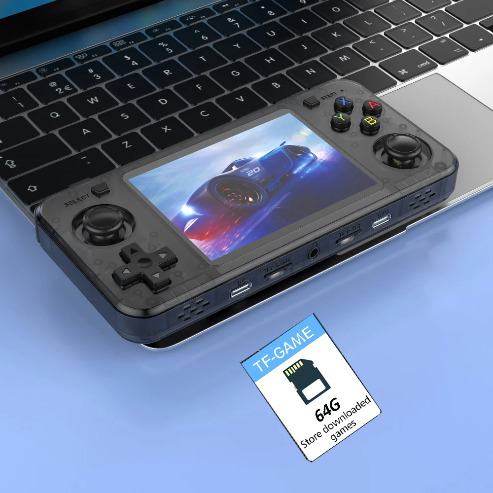 R36H Retro Handheld Game Console New Arrival Arkos System 64G 128G IPS Screen Console Retro Game New Year Gift