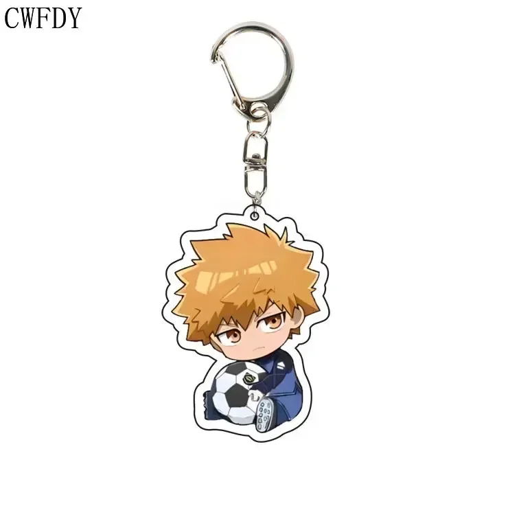 Anime Blue Lock Arcylic Keychain Cartoon Figures Isagi Yoichi Bachira Meguru Kawaii Key Chain Costume Accessories Birthday Gifts