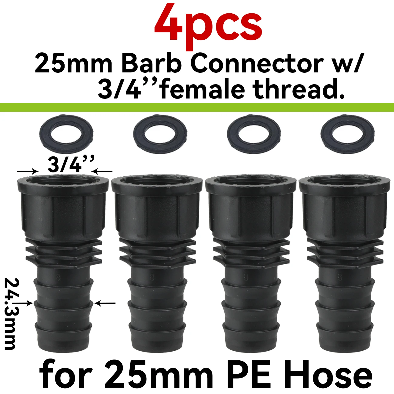 F-25mm-3I4inch-4pcs