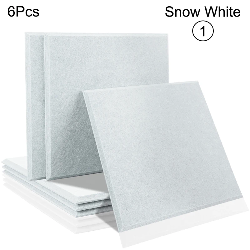 Soundproof Panel Acoustic Soundproofing Wall 6 Pcs Acoustic Treatment Sound Insulation Ceiling Absorption Panel Home Accessories