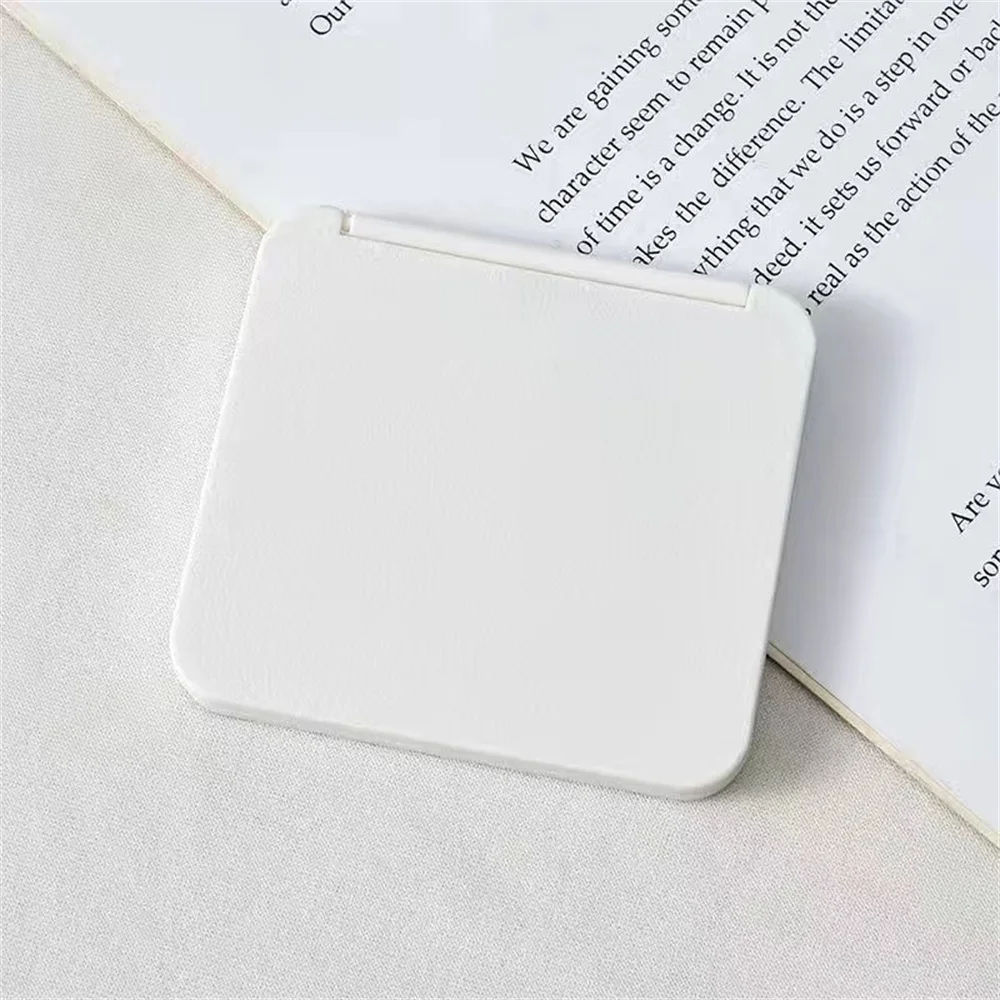 2-Face Makeup Mirror Square Portable Cute Girl'S Gift Hand Mini Mirror Pocket Double-Sided Makeup Mirror Compact Multiple Colors