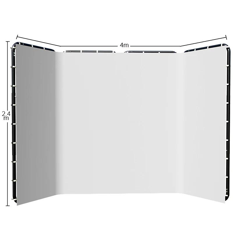 240x400cm White