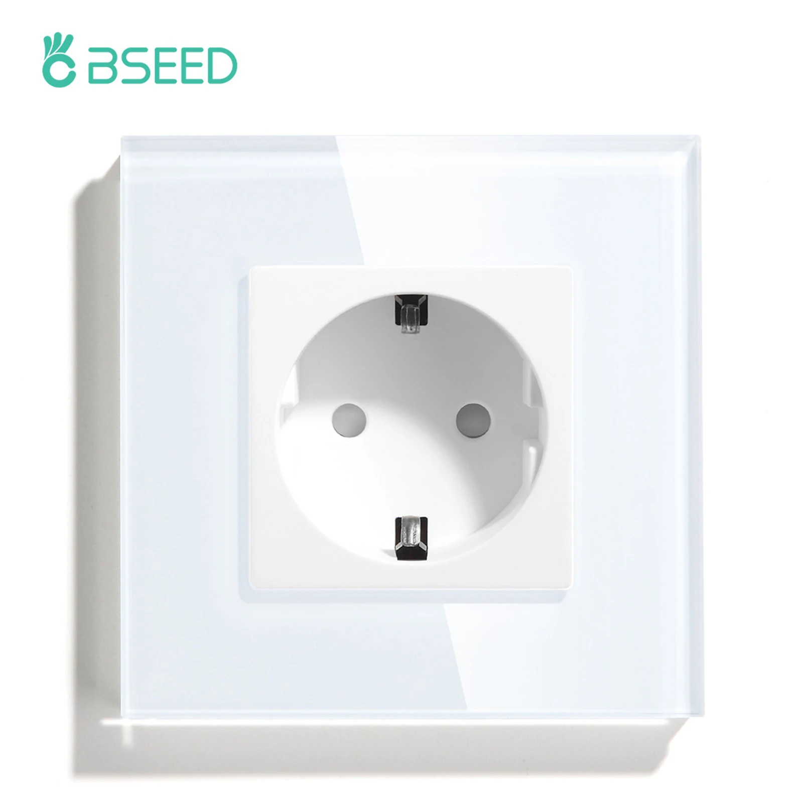 BSEED 1/2/3Gang Touch Light Switches 1/2/3Way Wall Switches For Stairs Corridor EU Socket Type-c USB Sockets Glass Panel