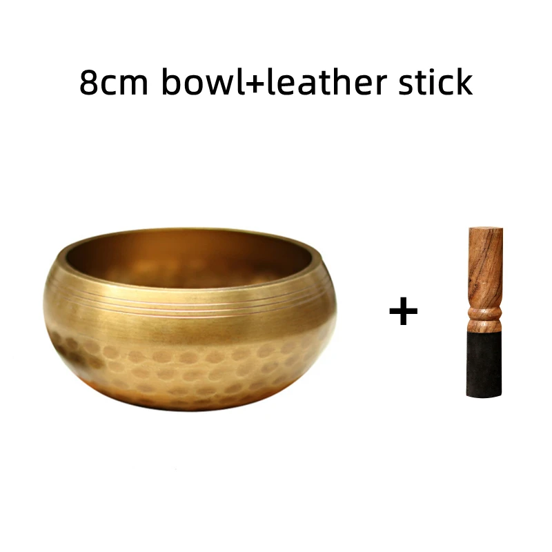 Nepal Handmade Buddha Sound Bowl Yoga Meditation Chanting Singing Bowl Brass Chime Handicraft Music Therapy