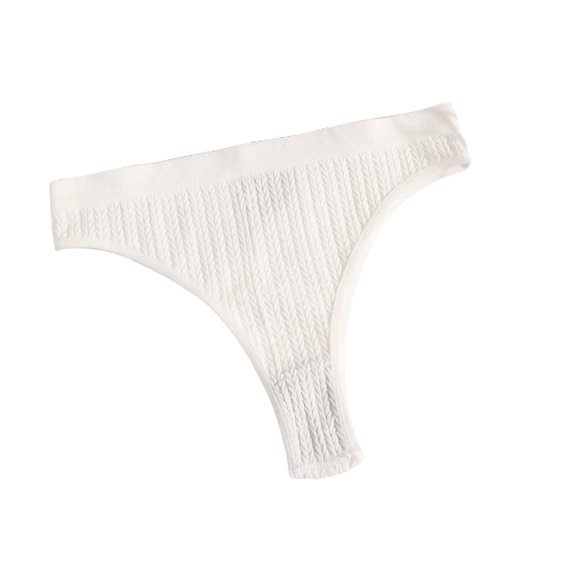 1PC Women Panties Seamless Briefs For Womens Sexy Lingerie Rib Bottoms Female Underpants Pantys Low Rise Thongs Underwear M-L