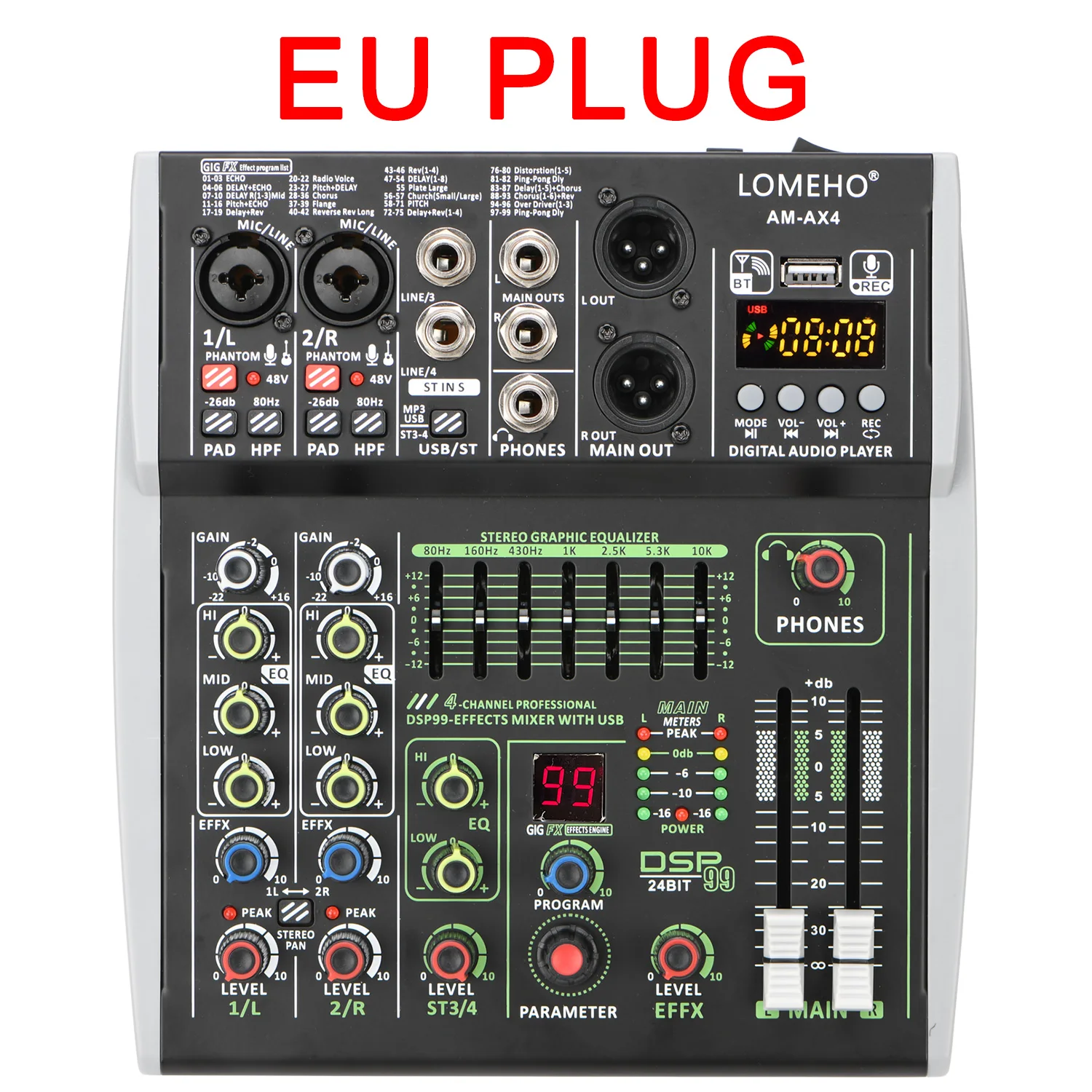 4 Channel  EU PLUG
