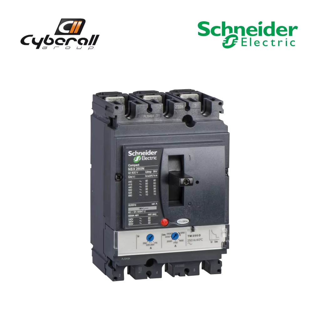 Schneider Electric-Cyberall-circuit breaker magnetothermal motor, Compact model NSX250F, 3 pole 3R, 160A 690V AC 50/60Hz