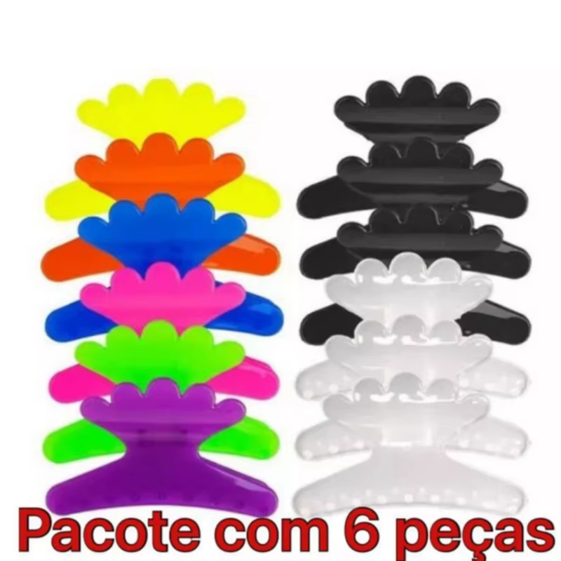 Kit com 6 presilhas de cabelo no pacote