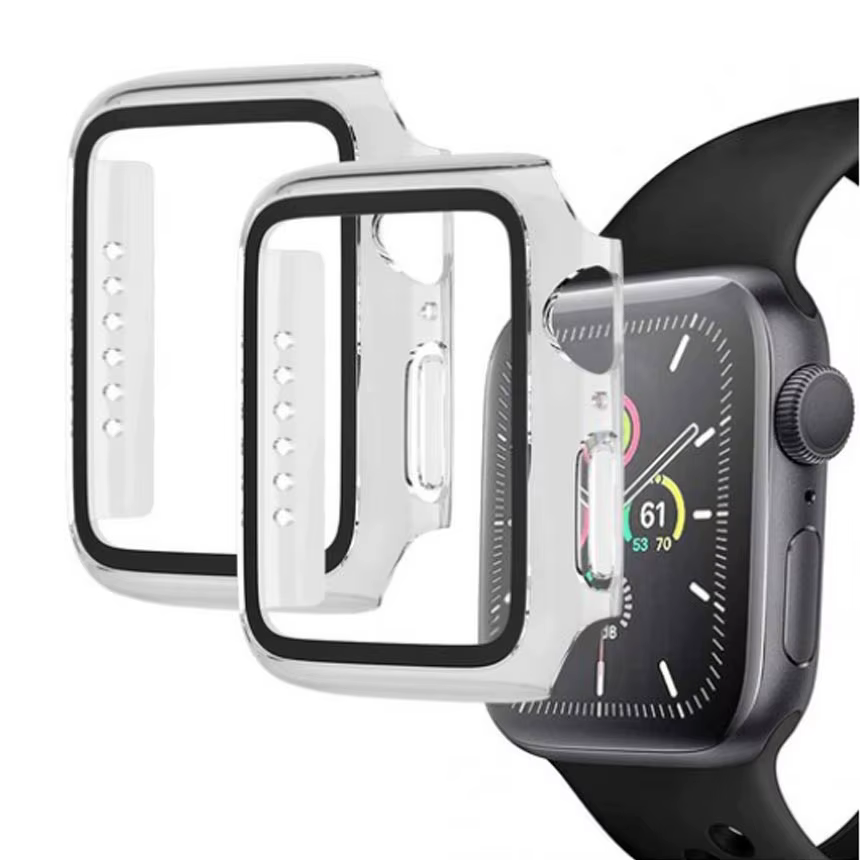 1 + 1 Digital Apple Watch Full Cover THe Glass Liquid Crystal protective case