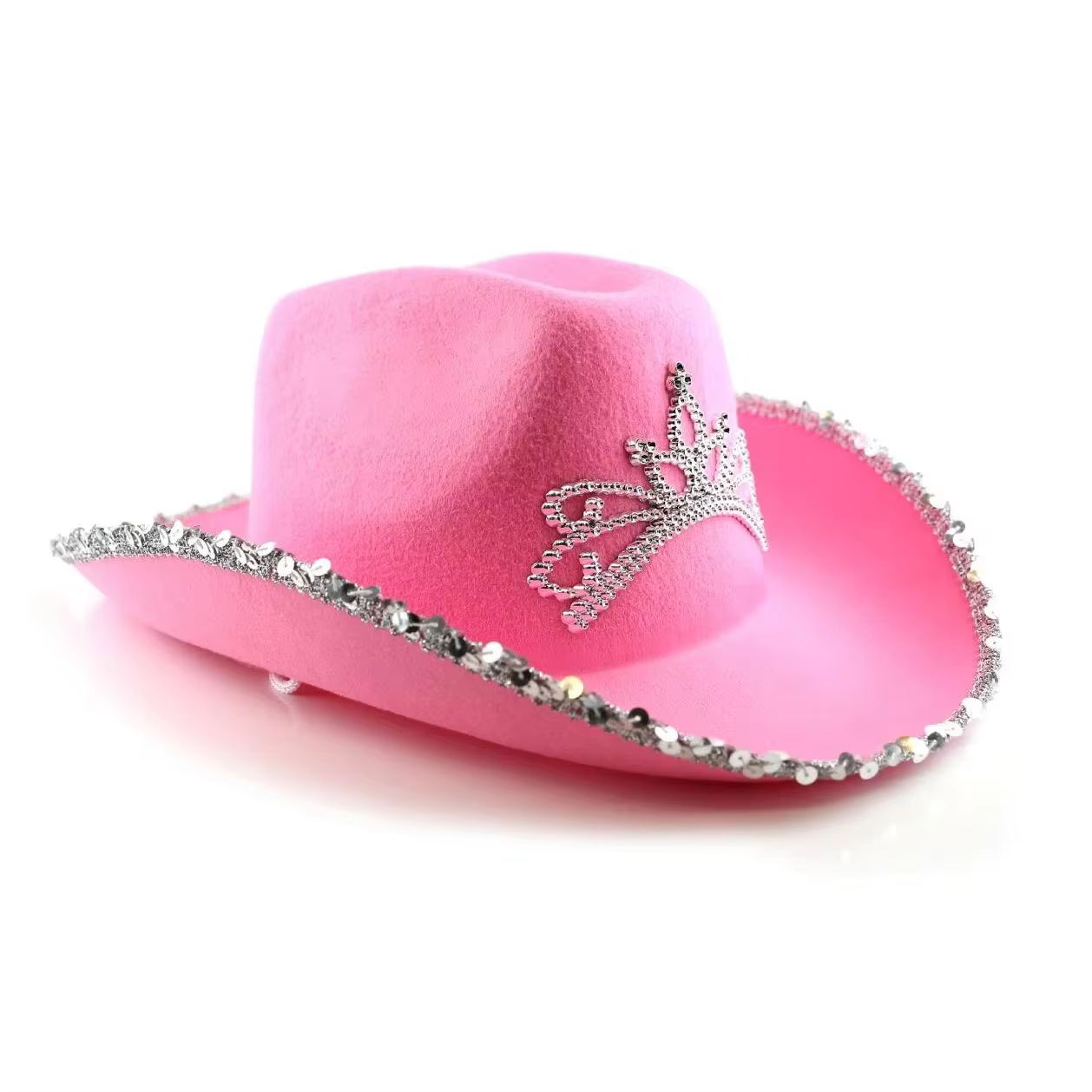 Pink Cowgirl Hat with Tiara