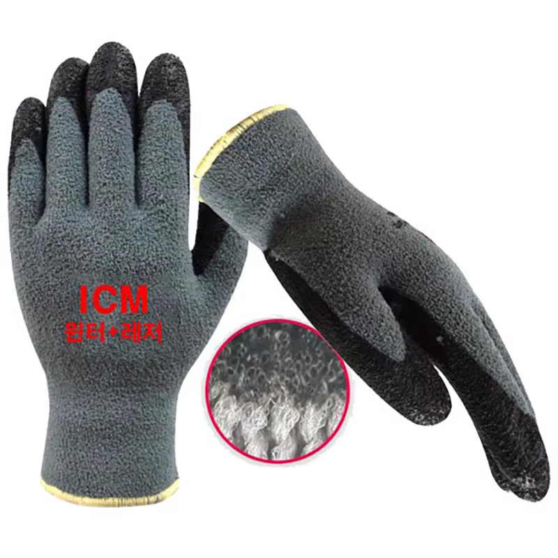 ICM NBR Foam Coating Winter leisure Gloves Winter Gloves Super grips