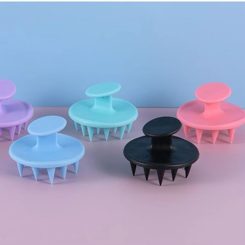 3 Silicone Massager Kit for Shampoo/Bath Brush/Scalp Cleaning