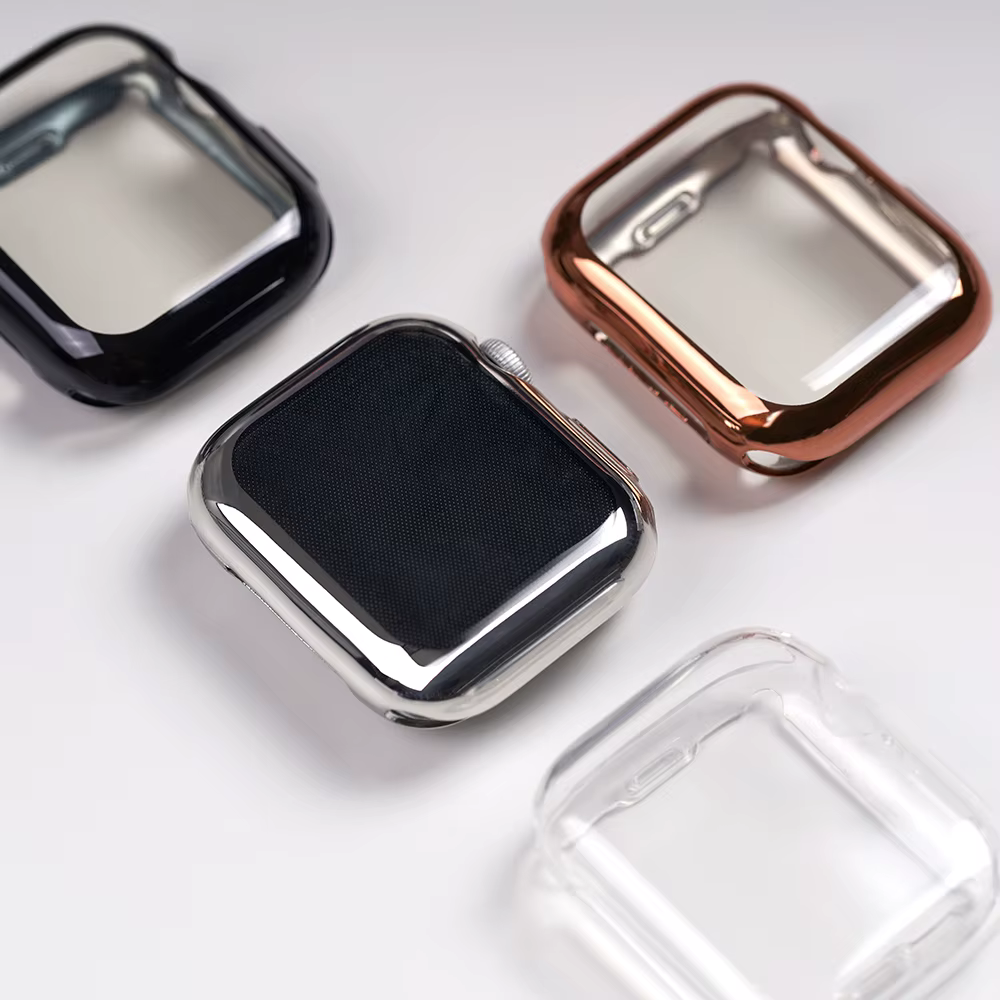 Apple Watch soft full cover case liquid crystal protection strap for Apple Watch 9 8 7 Ultra Ultra 2 6 5 4 3 SE SE2 40/41/44/45/38/49mm