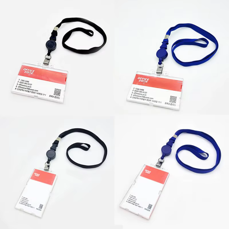 Office Zone Reille Holder Namebar Necklace Rings Set ID Card Case Officezone cardcase necklace set ID card