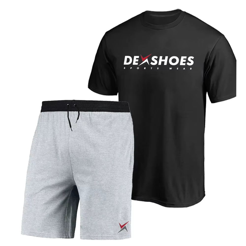 Kit Camiseta e Bermuda Moletinho Masculina Casual Esportiva Leve e Confortável do P ao G1