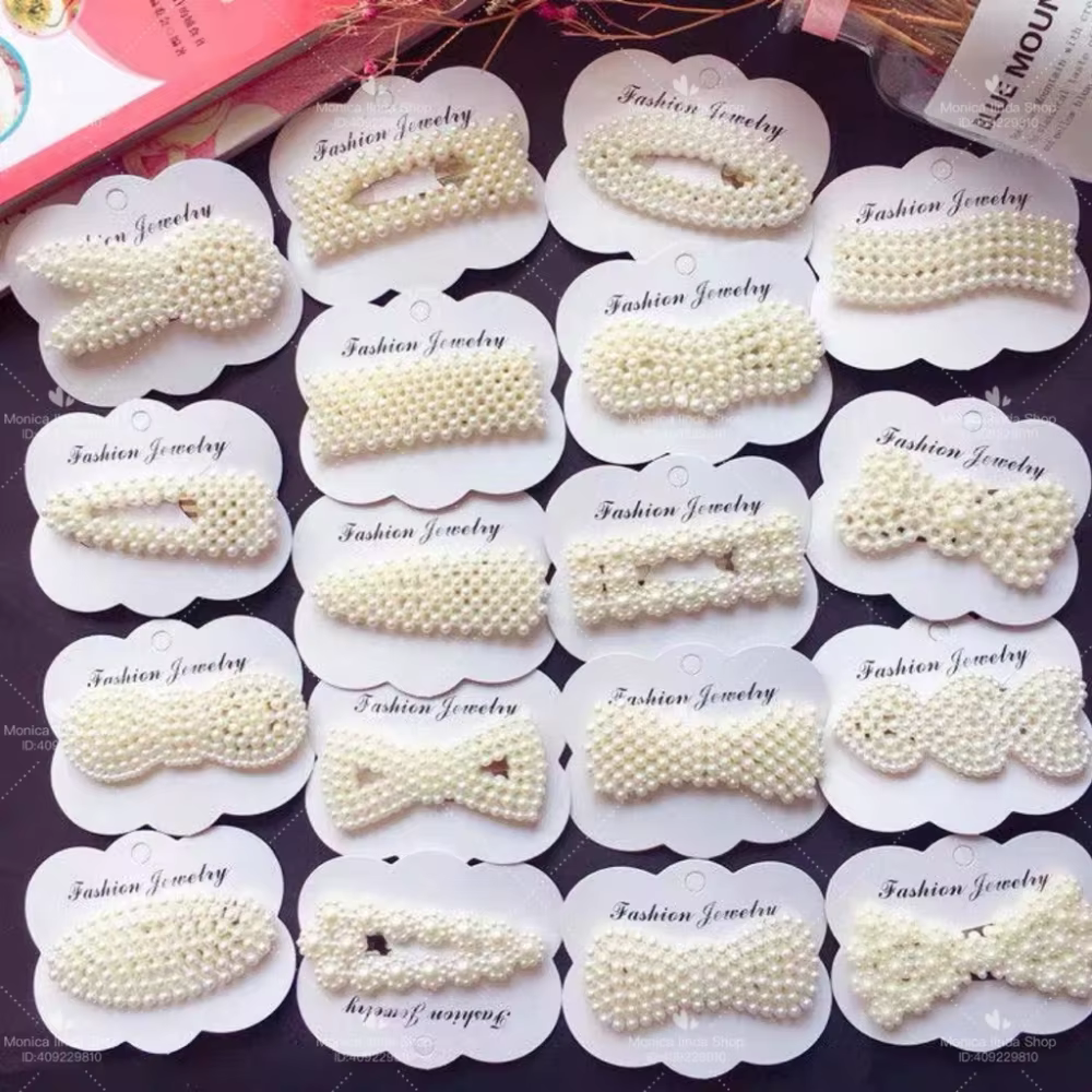 12 Fashion Geometric Pearl Clip Kit/Hair Clip/Hair Accessories
