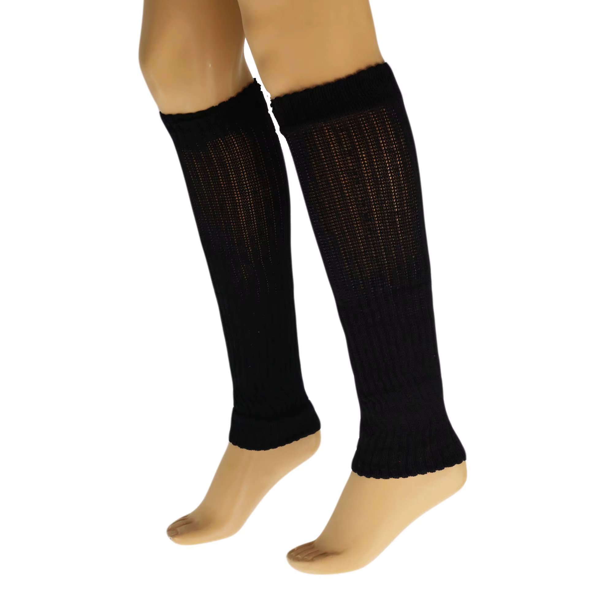 Cotton Leg Warmers for Women Knitted Retro Style 1 Pair