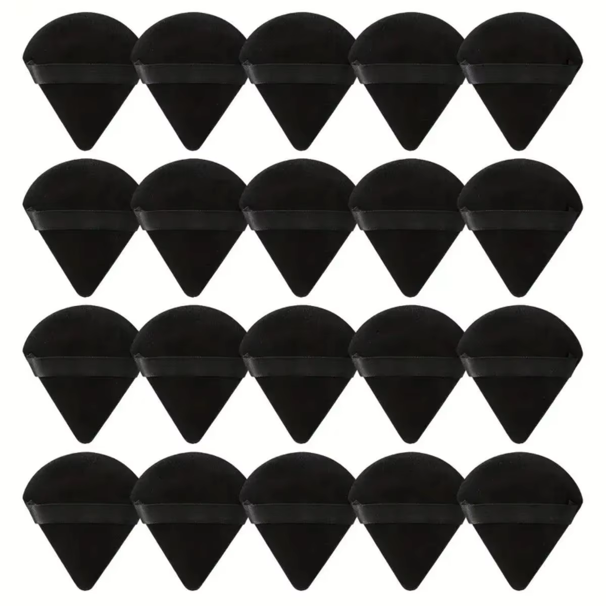 10/20PCS Triangle Makeup Sponge -Luxurious Velour,Ultra-Soft & Washable -Wet or Dry, Perfect for Loose Powder, Foundation & Body