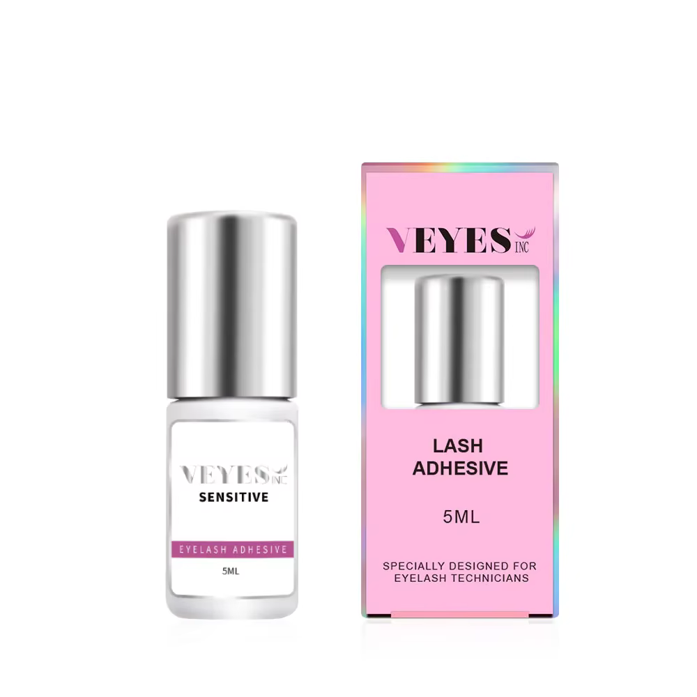 Veyes Inc Eyelash Extensions Sensitive Glue 5 Days Free Shipping from US Veyelash 3-4 Weeks Retention Volume Clear Lash Adhesive