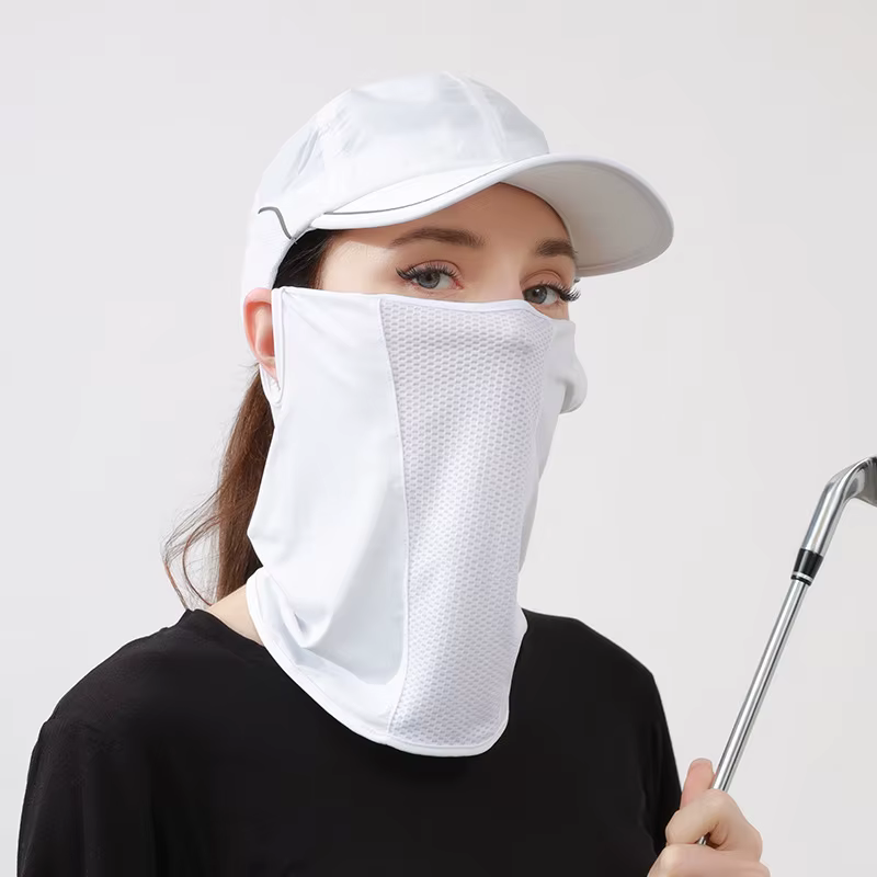 Summer UV-proof mask ice earrings veil outdoor golf air mesh neck warmers men's fashion bag/General Store fashion mask Gloves/Season