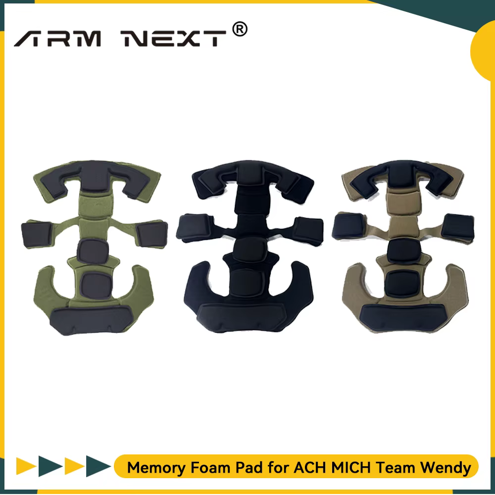 Memory Foam Tactical Pad Replacement Airsoft Helmet Pads Cushion Accessories Protective Mat for ACH MICH Team Wendy Helmets