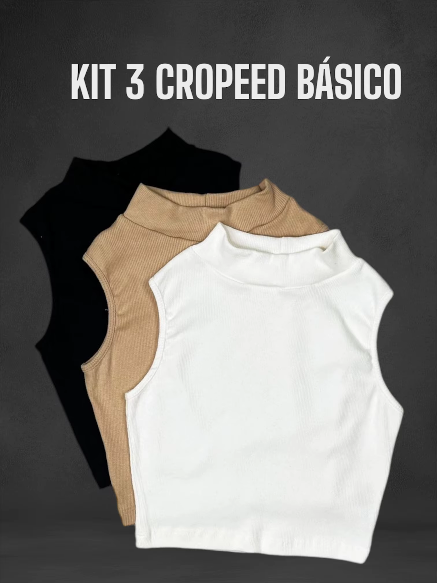 TRAF ZA KIT 3 CROPEED BÁSICO CASUAL VERÃO SUMMER CANELADO VERSÁTIL FRETE GRÁTIS LEVE 3 PAGUE 2