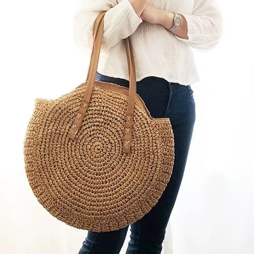 Beach Bag Straw Bag Large Synthetic Straw Fashion Beach Casual BL-501