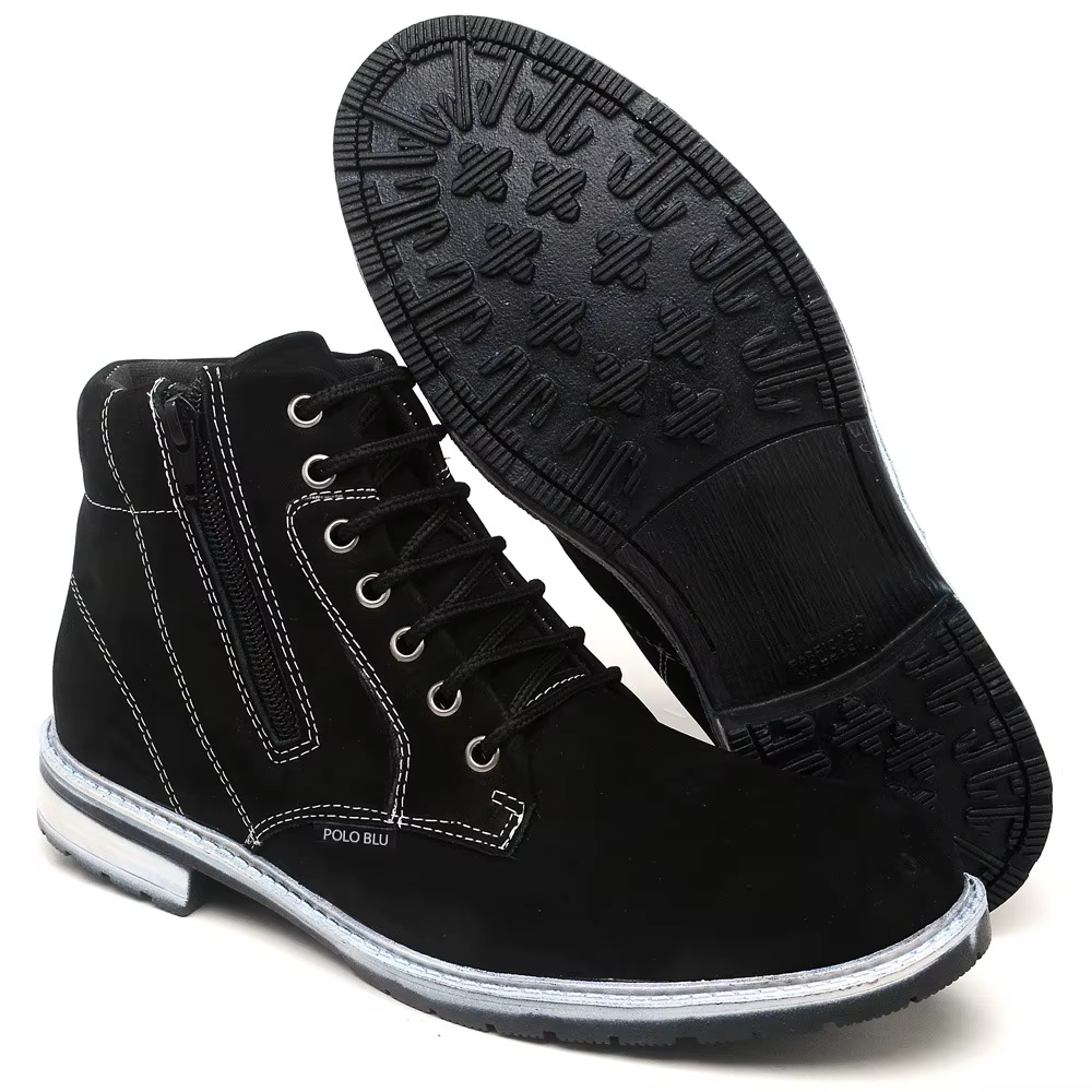 Men's Style and Comfortable Boot in Mid-size Leather from 37 to 43