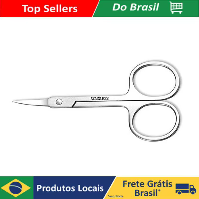 Tesoura Tesourinha Cortar Unha Sobrancelha Cílios Cortado