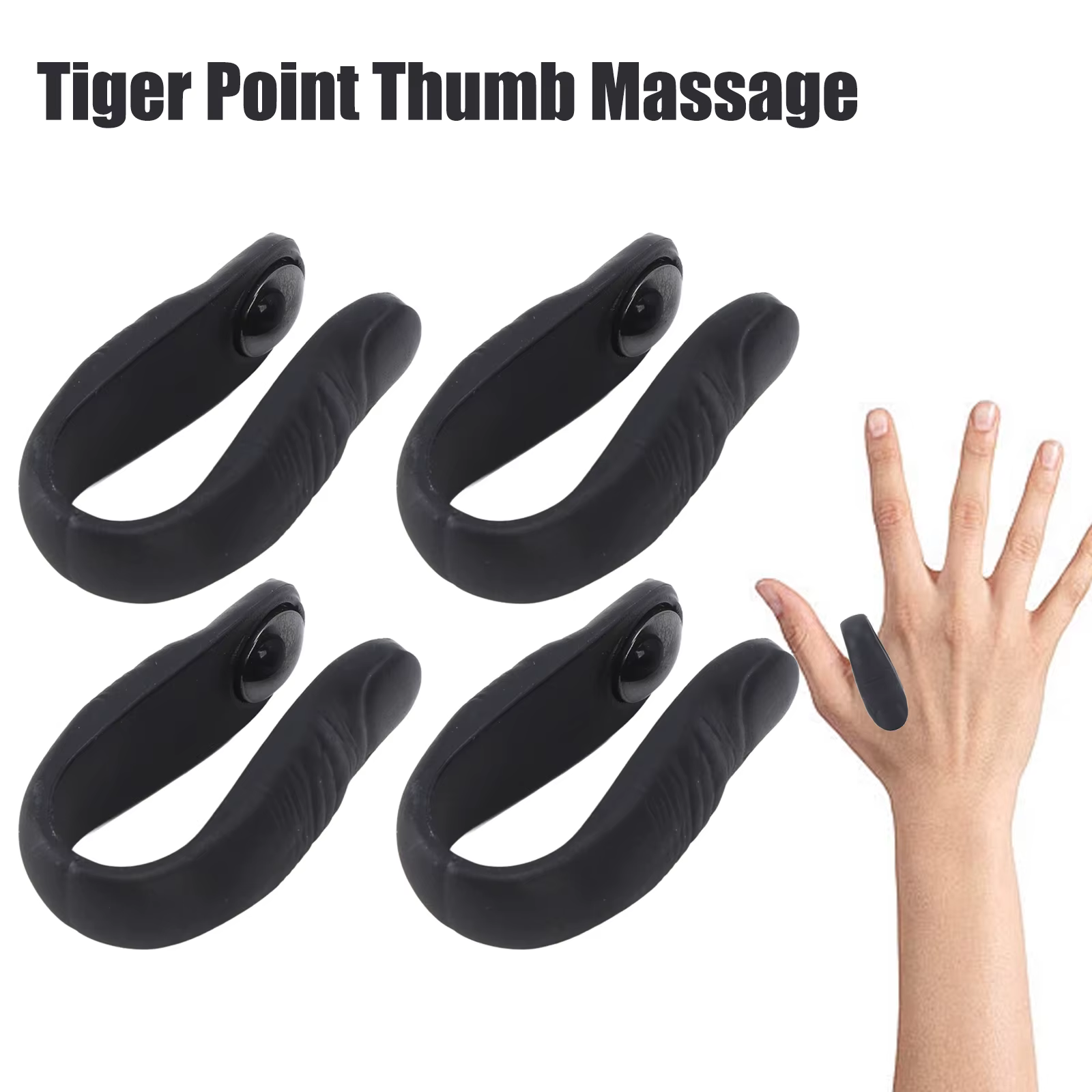 Magnetic Finger Joint Tiger Point Thumb Massage Clip Acupressure Point Massager Meridian Massage Clip For Blood Circulation