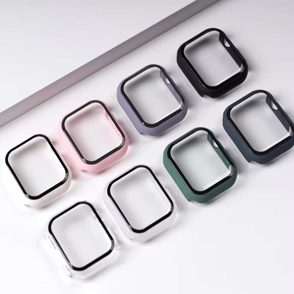 Apple Watch 9H Full Cover Liquid Crystal protective tempered glass case for Apple Watch 10 9 8 7 Ultra 2 6 5 4 3 SE SE2 40 41 44 45 38 49mm