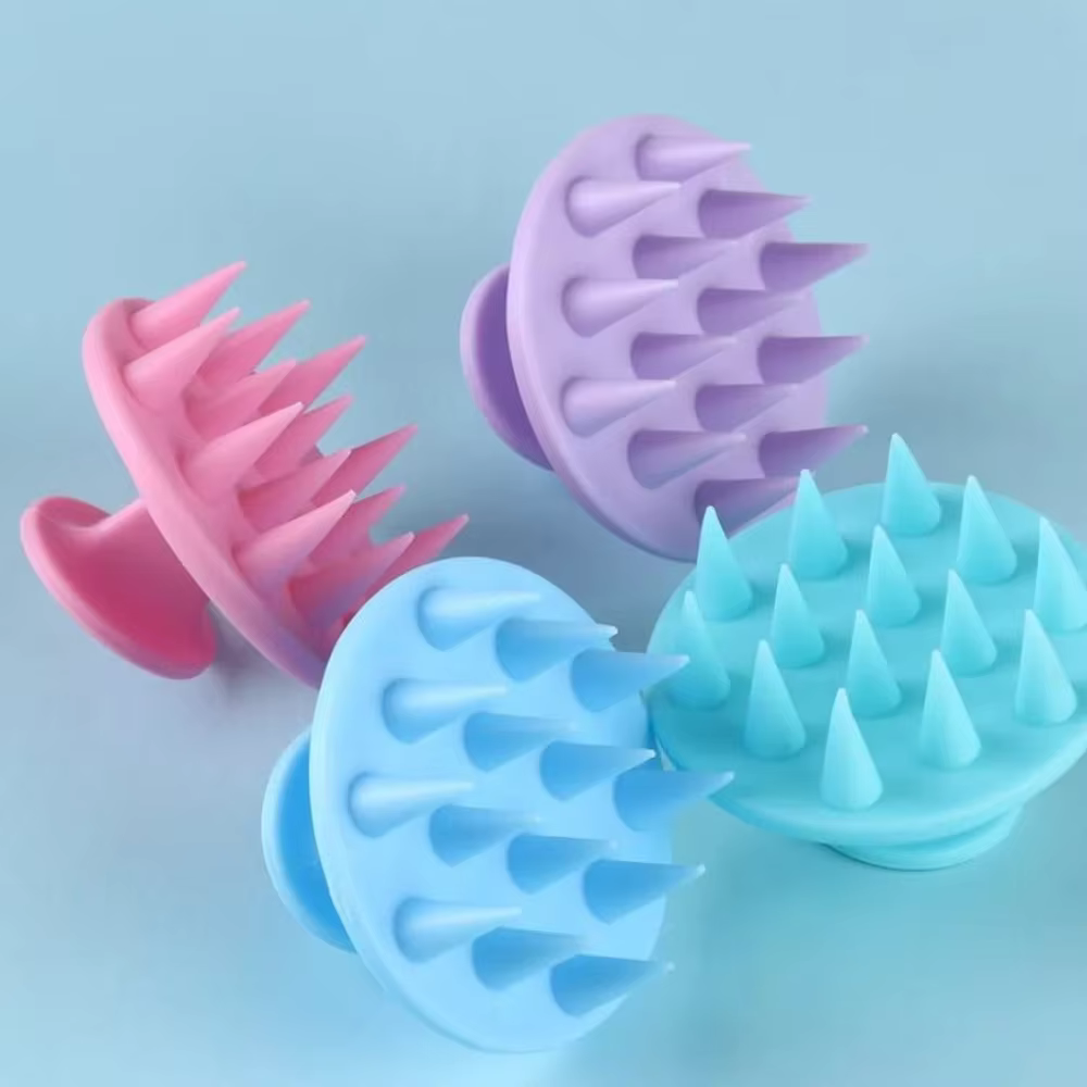 5 Silicone Massager Kit for Shampoo/Bath Brush/Scalp Cleaning