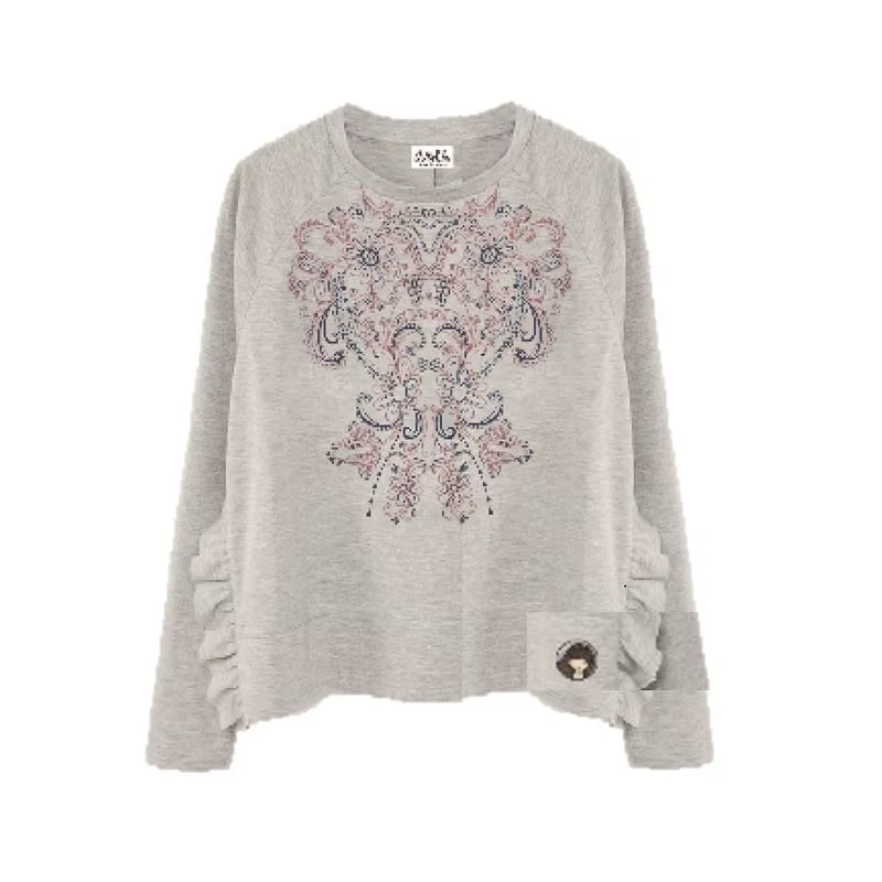 Anekke sweatshirt women size M composition 100% cotton adult textile clothing